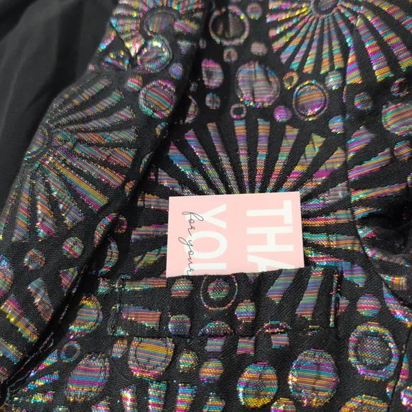 Rebecca Minkoff Blazer Jacket Womens 0 Black Base/Iridescent Maximalist Textured - Picture 14 of 15